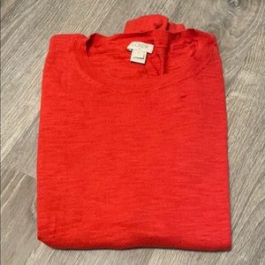 Jcrew red crewneck sweater